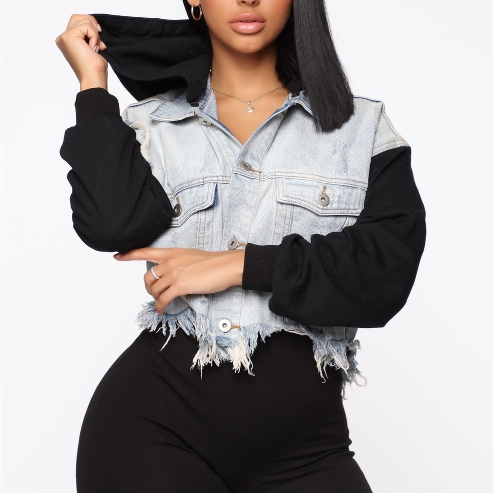 Running With It Denim Jacket - Light Denim NWT